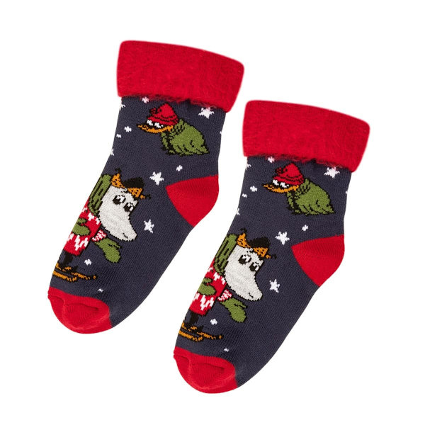 Mumin Ynk-fluffiga sockor mörkblå Blue 23/26