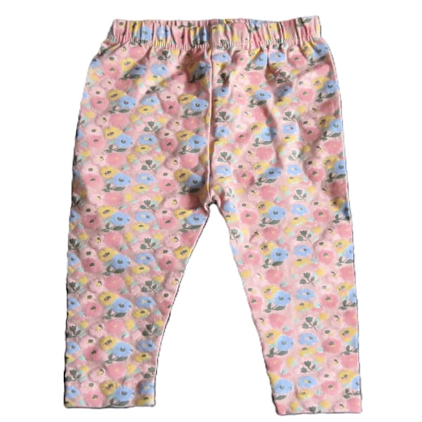 Babyleggings Blomster 68 cl Light pink