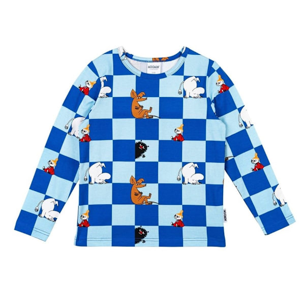 Moomin plaid skjorte blå Blue 110