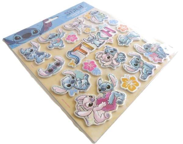 Stitch skum stickers Gul