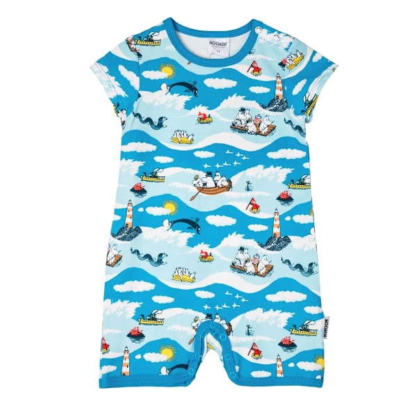 Moomin Waves playsuit blå Blue 74 cl