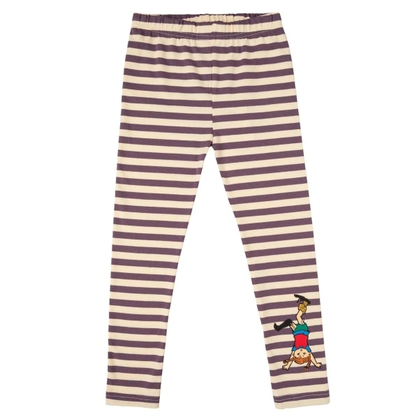 Pippi Langstrømpe - stribede leggings violet Purple 92