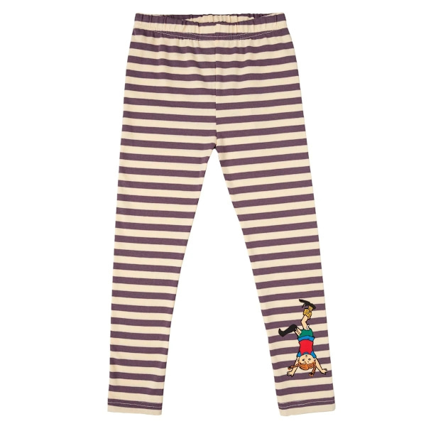 Pippi Långstrump - raidalliset legginsit, violetti Purple 92