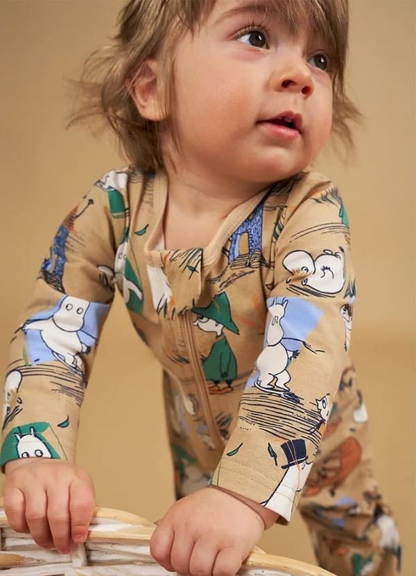 Muumi Myrskypyjama beige Beige 68