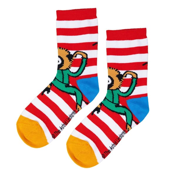Pippi Langstrømpe sokker 2 stk. blå/røde MultiColor 27/30