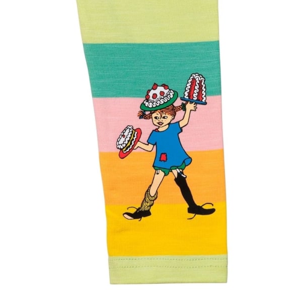 Pippi Långstrump - Regnbåge-leggings grön MultiColor 128