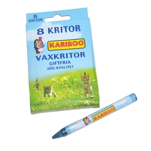 8 voksblyanter Multicolor