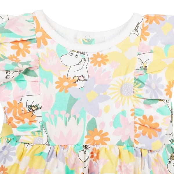 Mumin Somrigt-klänning baby vit MultiColor 56
