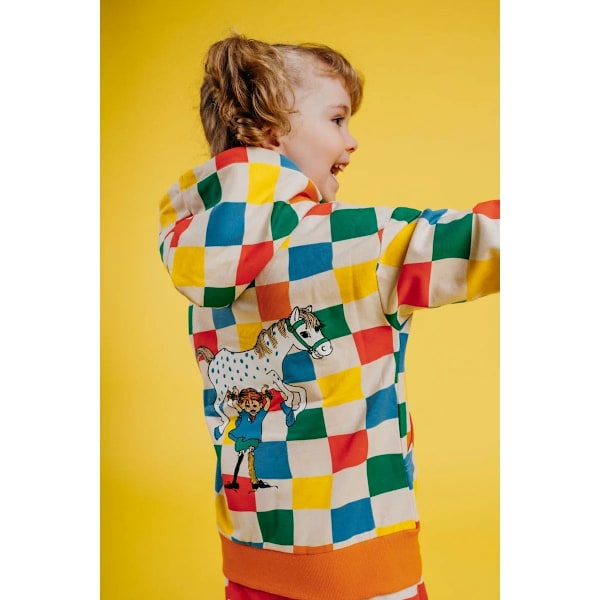 Pippi Langstrømpe - Pippi firkantet tørklædespartel MultiColor 86