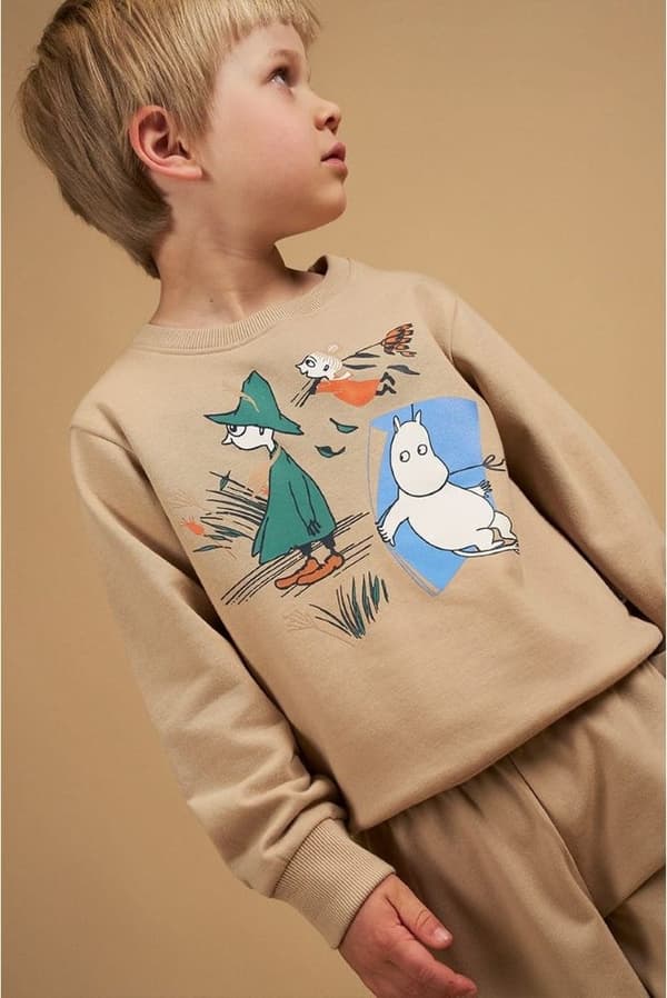 Mumin Storm-collegetröja beige Beige 116