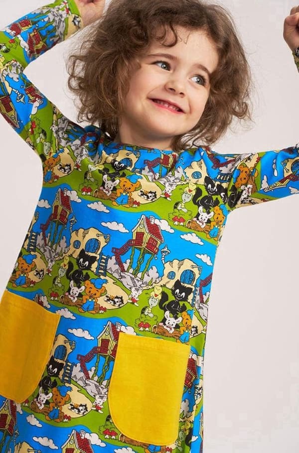 Bamse Hometown kjole blå Blue 110