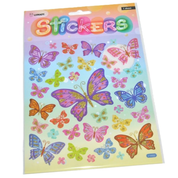 Stickers med Fjärilar multifärg