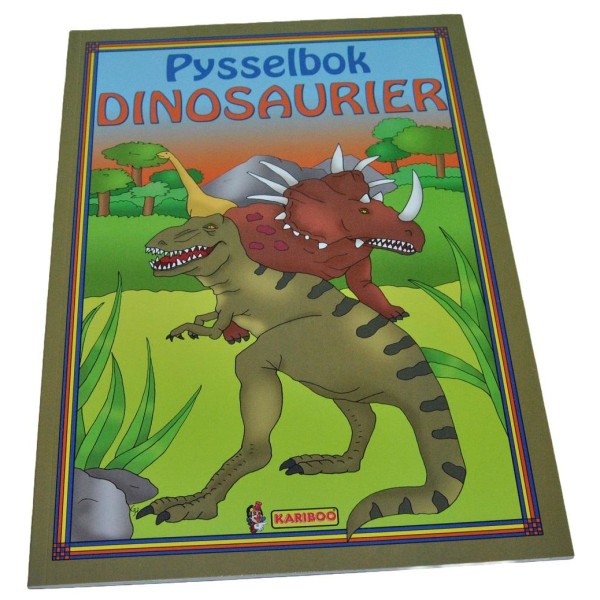 Pysselbok Dinosaurier multifärg