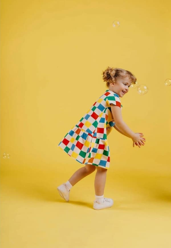 Peppi Pitkätossu - Peppi-ruudullinen mekkosarja MultiColor 110