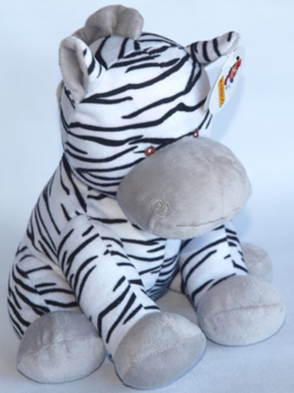 Mjukdjur. Zebra, 25 cm, Kariboo Vit 25 cm