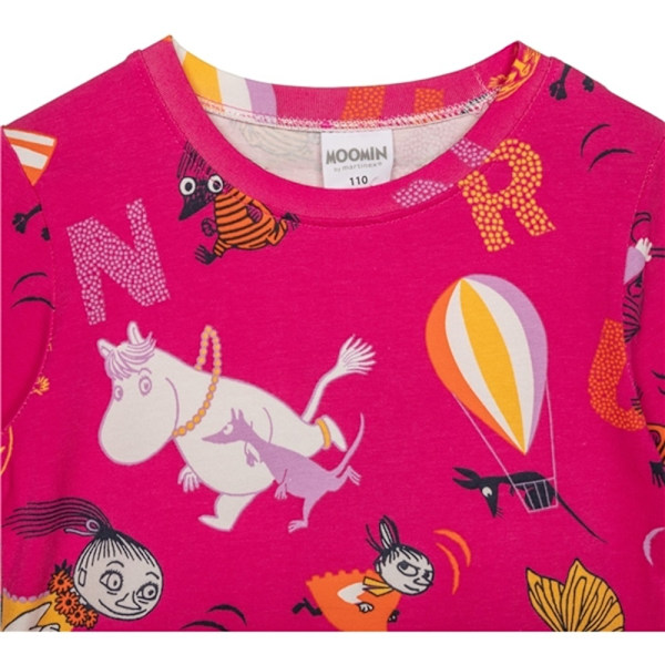 Mumin Fjäril Klänning Cerise 98