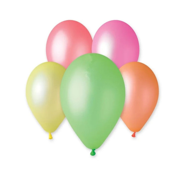 Neon-ilmapallot 8 kpl Multicolor