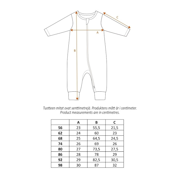 Muumi lumpeen lampi Pyjama Lavender Lavender 62