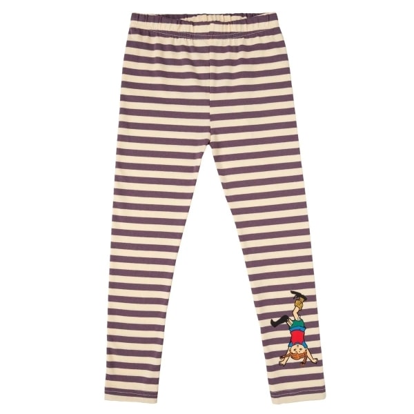 Pippi Langstrømpe - stribede leggings violet Purple 128