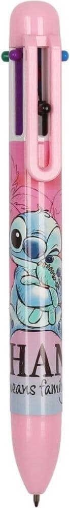 Disney Stitch -monivärinen kynä 6-in-1 Light pink