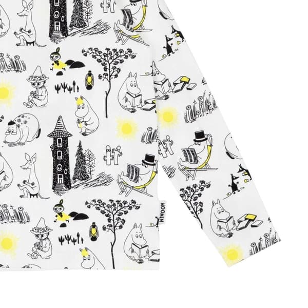 Mumi-sweater sort/hvid White 104