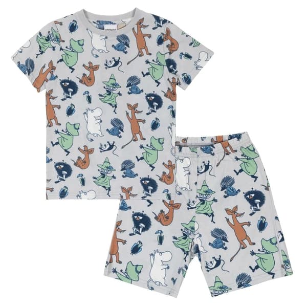 Mumi Lustig shorts pyjamas grå Grå 86/92