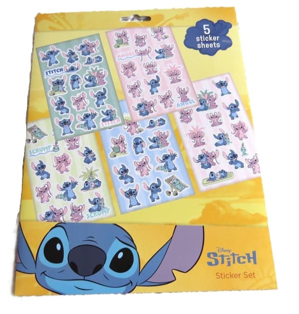 Stitch klistermærker 5 ark Multicolor