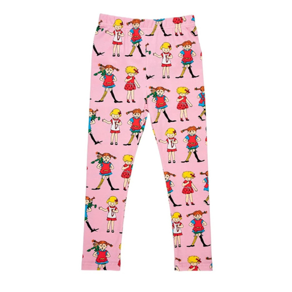Pippi Langstrømpe- Pippi med venner-leggings pink Pink 128