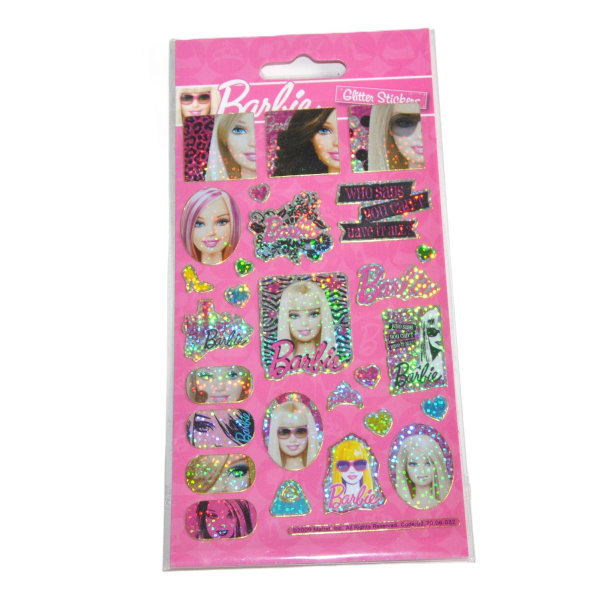 Barbie glitter stickers Rosa