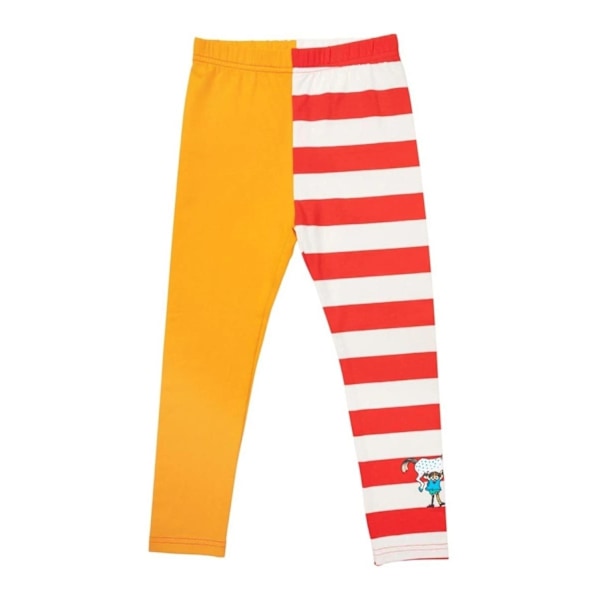 Pippi Långstrump - Pippi rand leggings röd Red 110