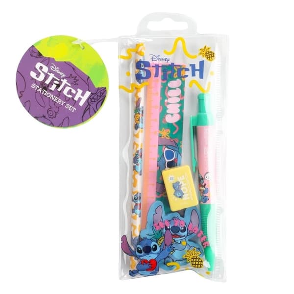 Disney Stitch skrivset.  5 delar multifärg
