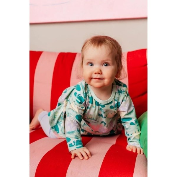 Mumin Näckrosdamm-klänning baby mintgrön LightGreen 80