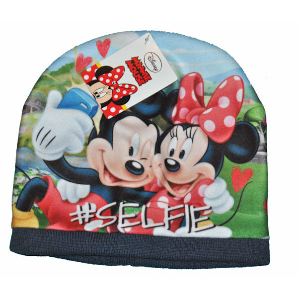 Mickey og Minnie hat - Blå 52 cm Blue 52