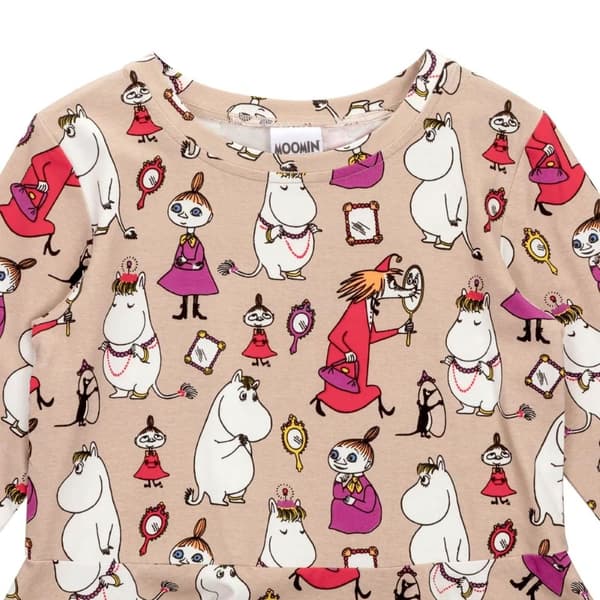 Muumipeilimekko beige Beige 128