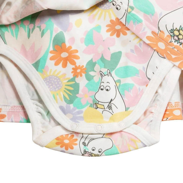 Mumin Somrigt-bodyklänning vit MultiColor 74