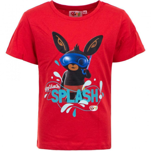 Bing t-shirt  - Splash! Röd 6 år Red 6 år Röd