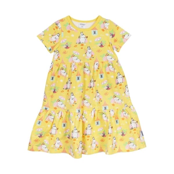 Mumin Strand klänning gul Yellow 128