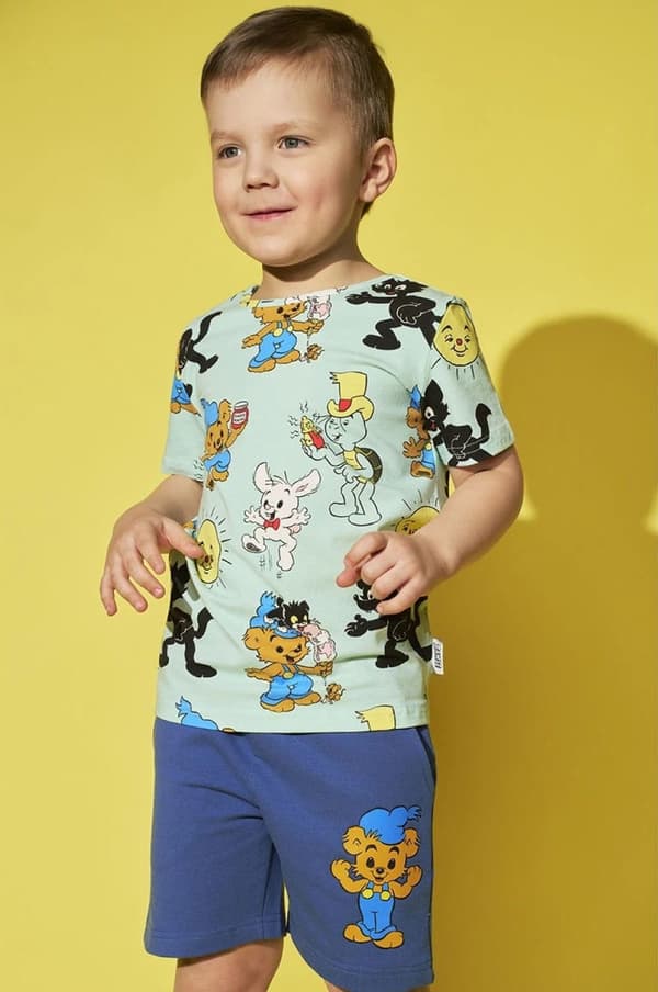 Bamse Kompisar t-shirt mintgrön Green 92