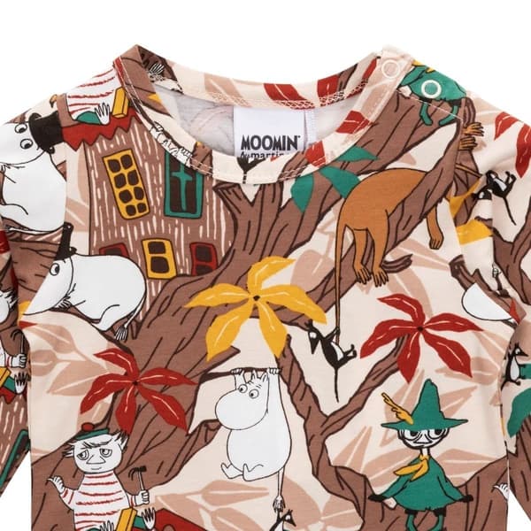 Mumin Trädkoja-body beige Beige 80