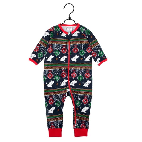 Mumin Jul-pyjamas baby mörkblå MarineBlue 62