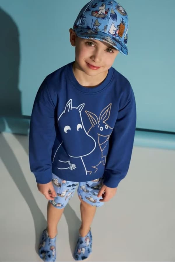 Mumi Hello Sniff sweatshirt mørkeblå Blue 116