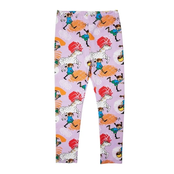 Pippi Langstrømpe Glad leggings lilla Purple 104