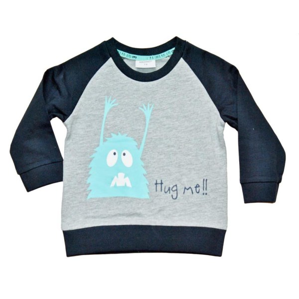 Sweater baby pojk - Monster Grey 74