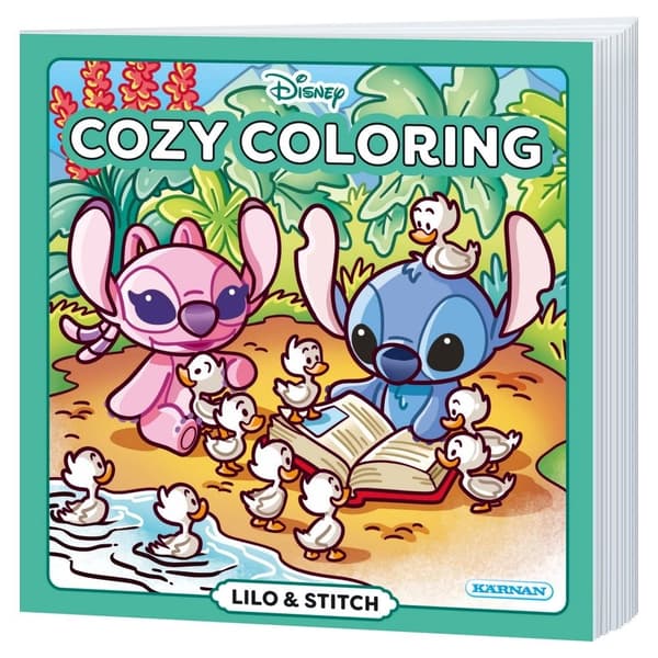 Målarbok - Cozy Coloring Lilo & Stitch Grön