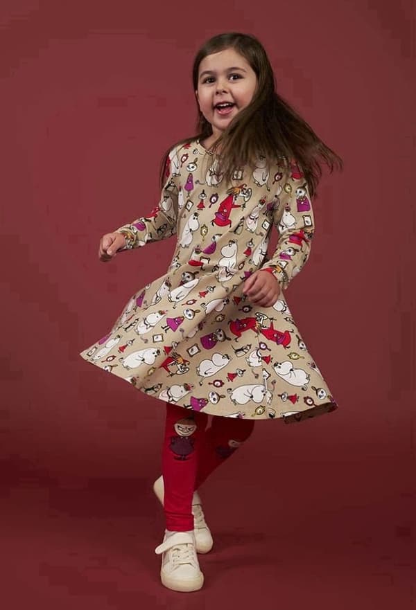 Muumipeilimekko beige Beige 98