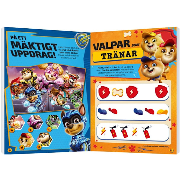 Paw Patrol.craft bog med klistermærker Blue
