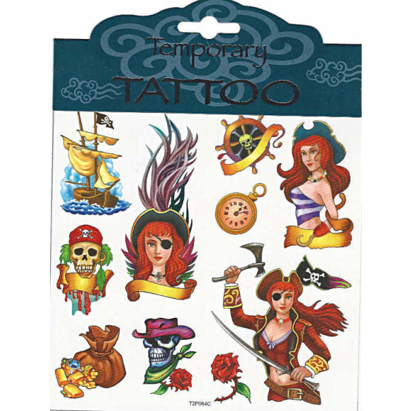 Pirat Tattoos multifärg