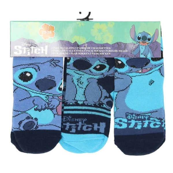 3-pack Stitch strumpor 23/26 Blå