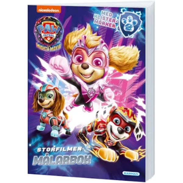 Målarbok Paw Patrol Mighty Movie Blå