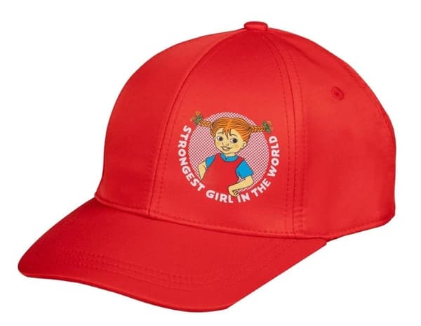 Pippi Långstrump Basic-keps röd 48/50 cm Röd 48/50 cm